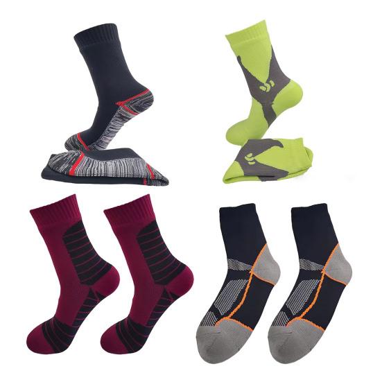 1 пара водонепроницаемых носков, 3-слойные, дышащие, влагоотводящие, для мужчин и женщин, для активного отдыха, зимнего туризма, кемпинга, катания на лыжах, вброд, рыбалки, компрессионные носки