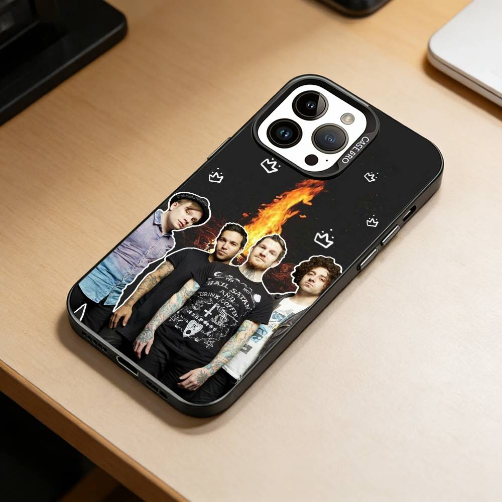 Чехол для телефона Boy-Fall Out Boy для iPhone 17,16,15,14,13,12,11 Plus,Pro Max,XS,Цветной Серебряный Покрытие Внутренняя Крышка