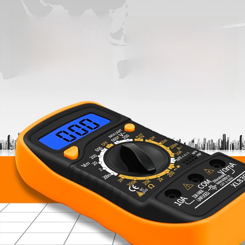 Ручной цифровой мультиметр, многофункциональный вольтметр, амперметр, омметр, автоматический выбор диапазона XL830L
