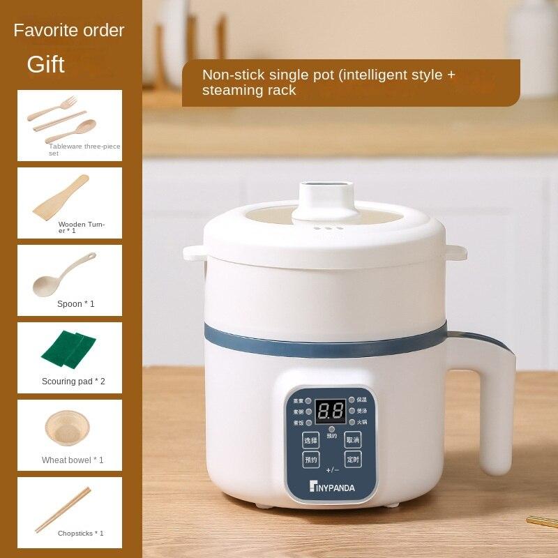 Electric Caldron Multi-Functional Electric Frying Pan Integrated Small Electric Pot Electric Food Warmer Electric Chafing Dish Rice Cooker
