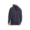 Project Rock Heavyweight Terry Solid Drawstring Pullover Hoodie Men Hoodies Blue 1373560-558