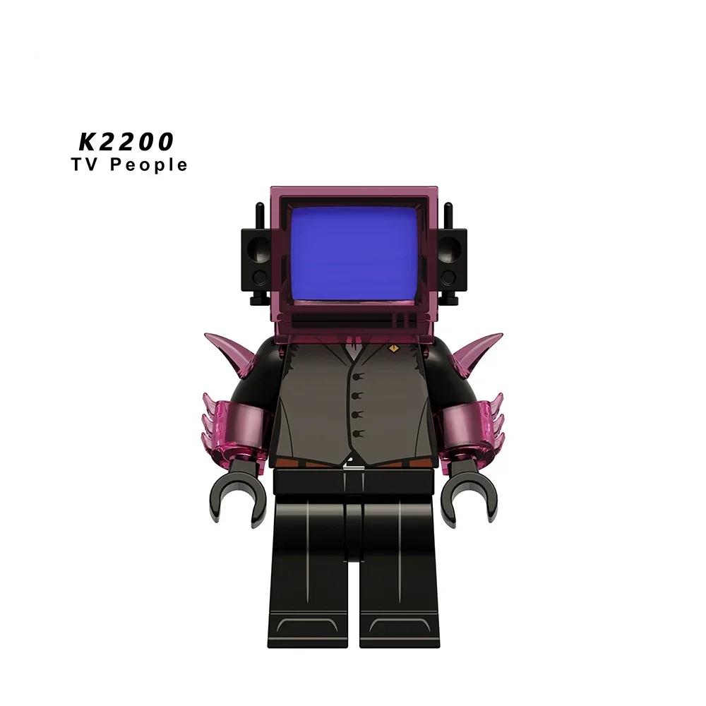 Скибиди Туалетный Человек Аниме Мультфильм Кубики Куклы Камерамен Спикермен ТВ Человек Мини Фигурки Действия Кубики Строительные Блоки