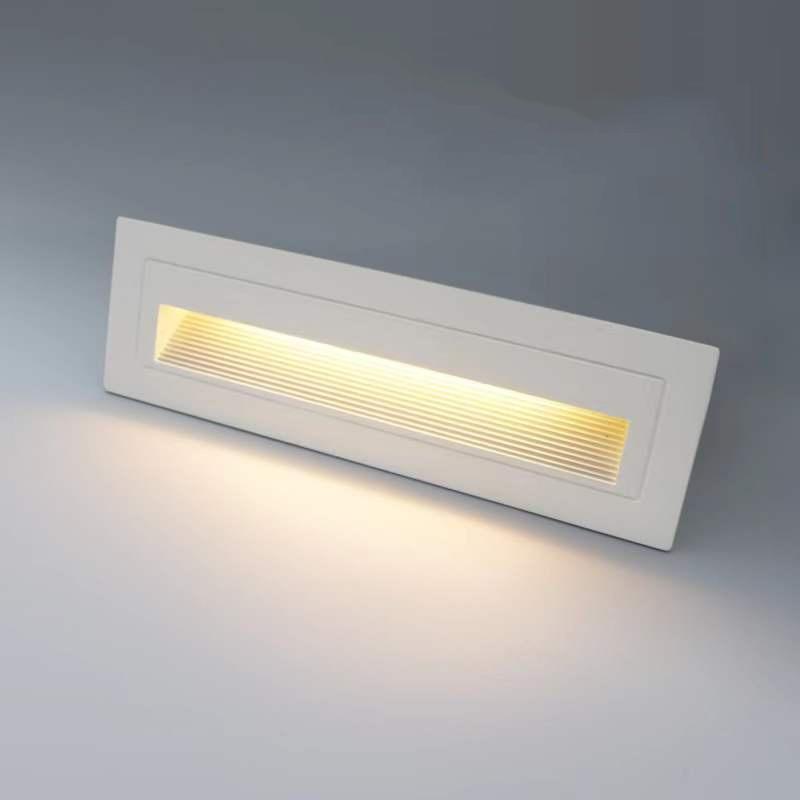 LED IP65 Waterproof Stairs Step Light Outdoor Wall Lamp Corner Garden Street Footlight Recessed for Porch Yard Balcony 220V