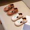 Girls' Princess Shoes Spring and Autumn New Small Leather Shoes Embroidered Chinese Style Girl Baby Dance Shoes Soft Sole Casual Single Shoes