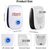 6Pcs Ultrasonic Pest Repeller Insect Bug Repeller Long Range Pest Control Device Multi-Function for Roach Rodent Mouse Bugs