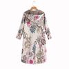  Womens Winter Warm Outwear Floral Print Hooded Pockets Vintage Oversize Coats