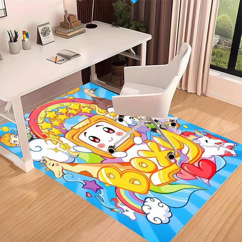 Lankybox Foxy and Rocky2 Printed Absorbent Washable Carpet, Non-Slip Bathroom Mats, Kitchen Rugs, Yoga Mat,Living Room Entrance, Camping Picnic Rugs