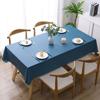 Rectangular PVC Tablecloth Solid Colour Table Cover Waterproof Tablecloth  Household