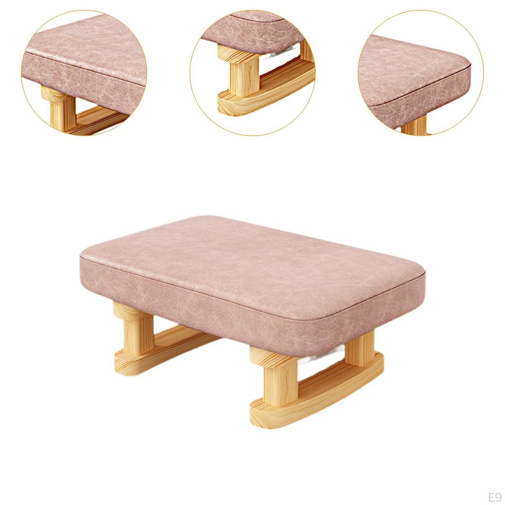 Эргономичная деревянная подставка для ног для комфорта в домашнем офисе