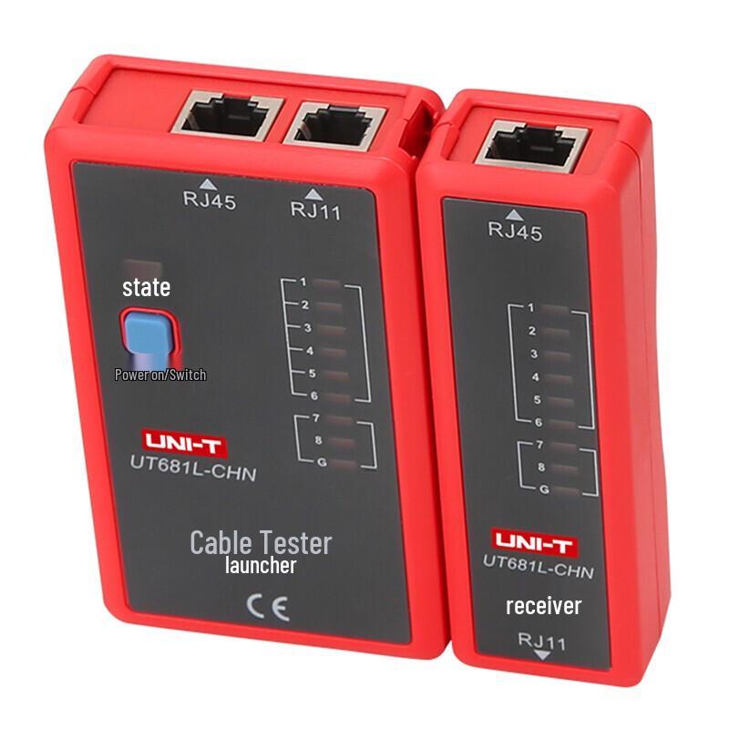 UNI-T UT681L Тестер кабелей RJ45/RJ11 и трассировщик проводов (Китайская версия)