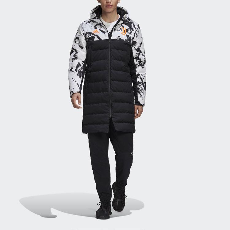 adidas Мужские пуховики Черные С капюшоном Умеренные Другие FT9924