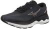 Wave Skyrise 3 Running Black X Rose X 2E Shoes, Jogging, Marathon, Sports, Training, Lightweight, Women's, Gray, 25.0 Cm,