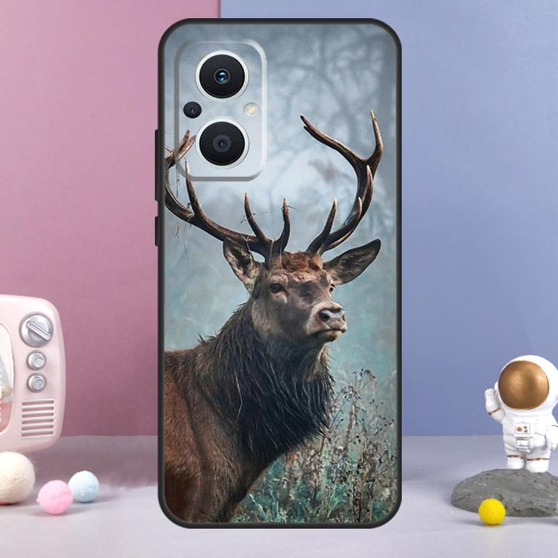 Чехол с оленем для OPPO Reno 14 F 11F 12F 13F 10 11 12 13 Pro 7 8 Lite Чехол для OPPO Find X8 X6 X5 X9 Pro
