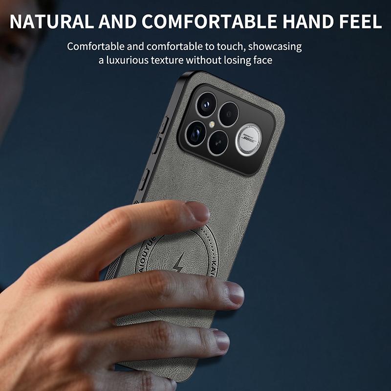Для Xiaomi Redmi K90 Pro Max 5G/Poco F8 Ultra Магнитный чехол WANLONFENG Серия SD1 Текстура Наппа PC TPU Чехол для телефона