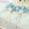 2PCS Handmade Flower Hairpin Pearls Hanfu Hairpin Exquisite Floral Hair Clip  Hair Accessories