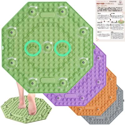 Эксклюзивный коврик для рефлексотерапии стоп и акупрессуры в форме кошачьей лапки для вашего котенка [Бренд Amazon], коврик, доска, 3 уровня стимуляции, восьмиугольная форма, 55 см, "Бег трусцой"