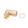 90degrees  Angled Lambda O2 Oxygen Sensor Extender Spacer for Decat Hydrogen Brass M18x1.5