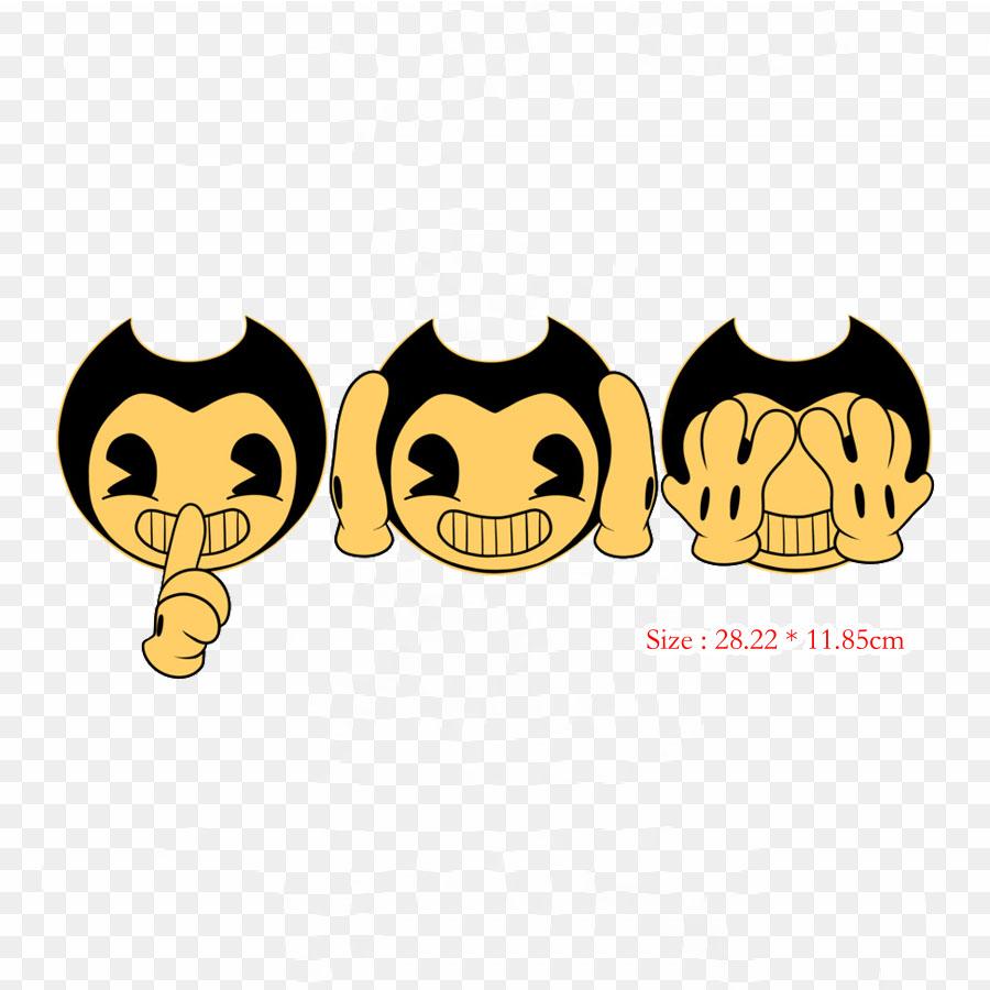 Bendy And The Ink Machine Drawing Projectionist Iron On Heat Transfer Printing Vinyl Patches Sticker for Clothes DIY Appliques Washable Patches