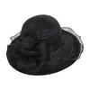 Eugen yarn ruffle flower eaves ladies spring and summer sun protection bucket hat sun hat outdoor mesh hat adult
