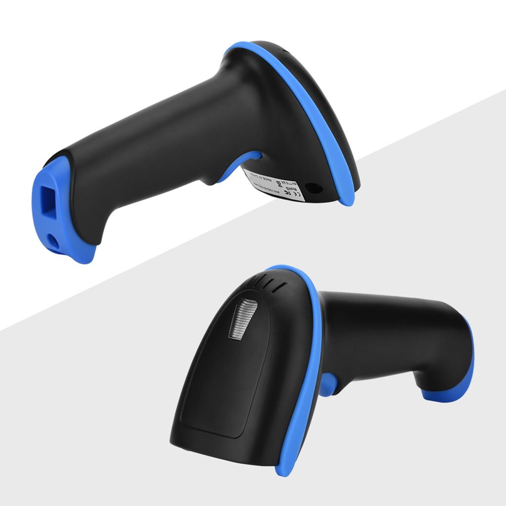 Wireless Bluetooth Barcode Bar Code Scanner Reader for iOS Android Windows Blue