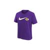 X NBA Los Angeles Lakers Kundalik Nafas oladigan Oddiy Qulay Qisqa Yengli Futbolka Bolalar Ustki Kiyimi Binafsha 3Z2B7NBBQ-LAK