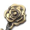 2 шт./набор Металлические крючки для штор с узором розы Домашний настенный дверной декоративный крючок Подхваты