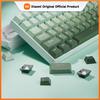 Xiaomi 132+ клавиши Градиентный зеленый PBT Double Shot Верхняя печать Просвечивающие Подсвечиваемые колпачки клавиш Для Gateron Cherry MX Игровой Механической клавиатуры