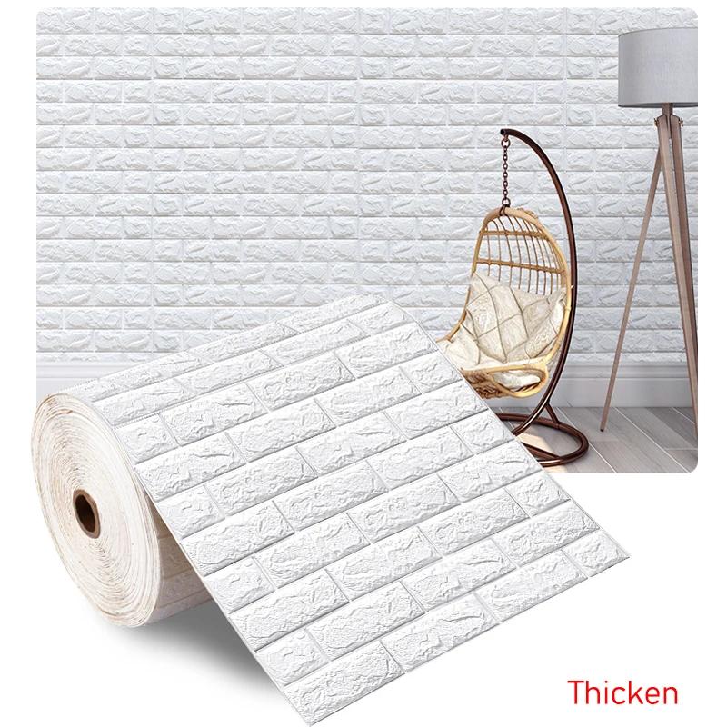 5мx70см 3D DIY Наклейки на кирпичную стену Декор Самоклеящиеся обои для детской комнаты, спальни, кухни, домашняя настенная облицовка, декор