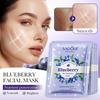 SADOER Hyaluronic Acid Hydrating and Moisturizing Mask Blueberry Antioxidant Mask