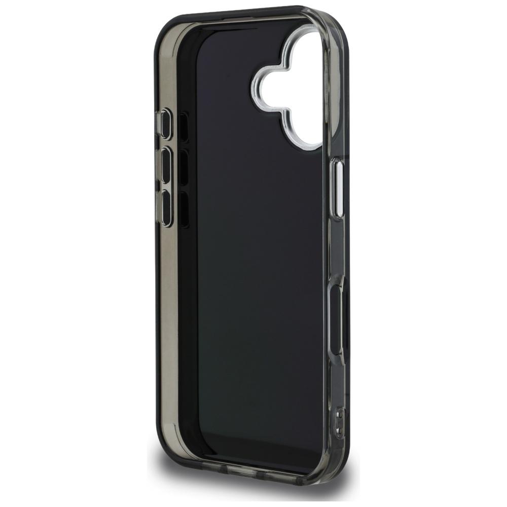 Karl Lagerfeld IML Aquarelle Choupette & Logo Case for iPhone 16 Black