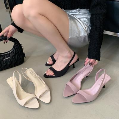 Ретро сандалии на мягкой подошве женские лето 2025 новые модели с юбками римские шпильки фея ветер мягкая подошва пляжная обувь тренд