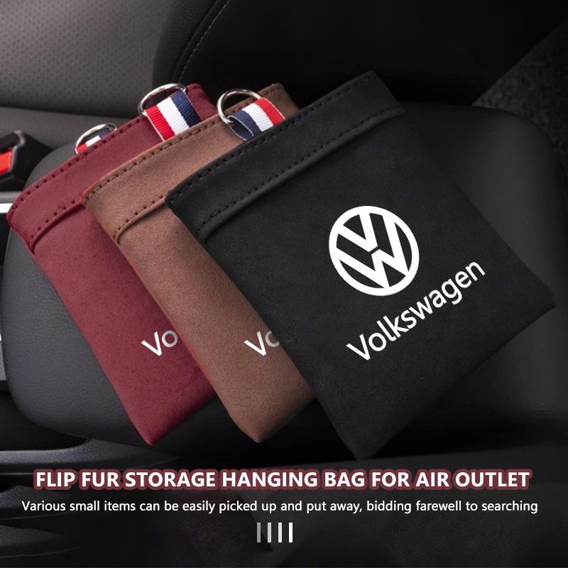 For Volkswagen VW Car Air Outlet Storage Bag Dashboard Tidying Organizer Box Scirocco Jetta Beetle Golf 4 5 6 Passat Polo B5 zr6