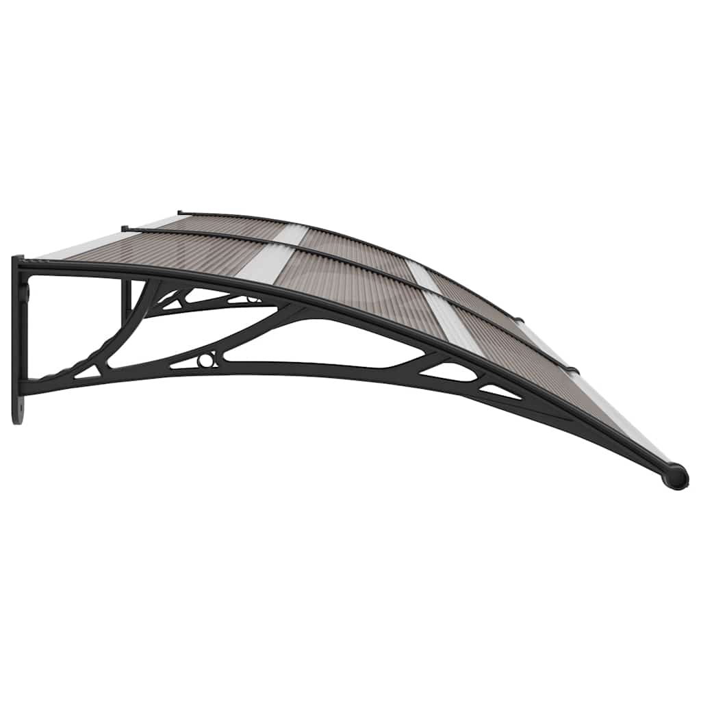 vidaXL Vordach Schwarz 240x100 cm PC