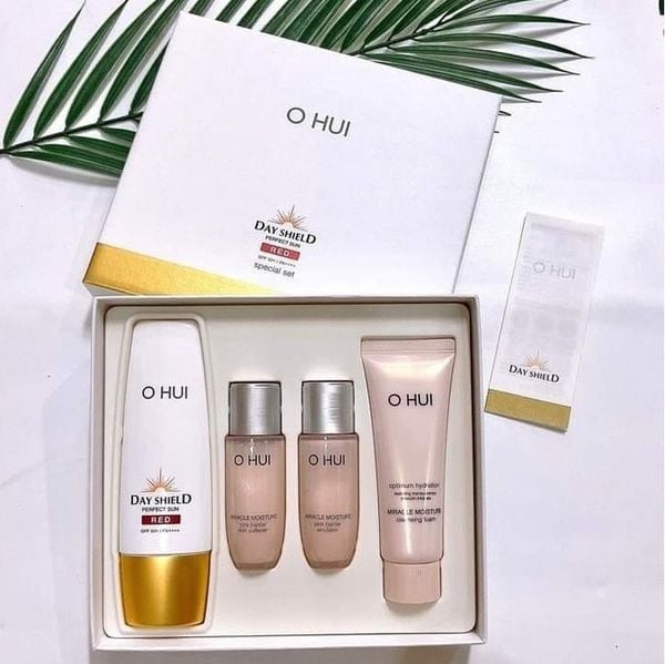 O HUI Day Shield Perfect Sun Red Special Set SPF50+/PA++++