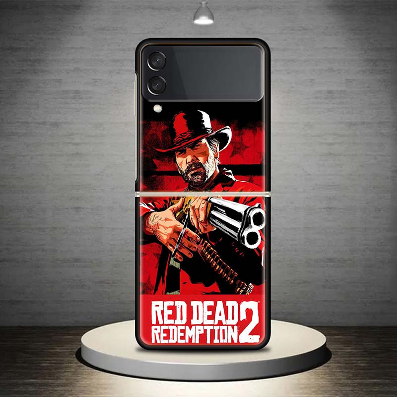 Red Dead Redemption 2 для Samsung Galaxy Z Flip 4 3 5G чехол для телефона черный твердый чехол ZFlip 4 3 роскошный противоударный чехол-бампер