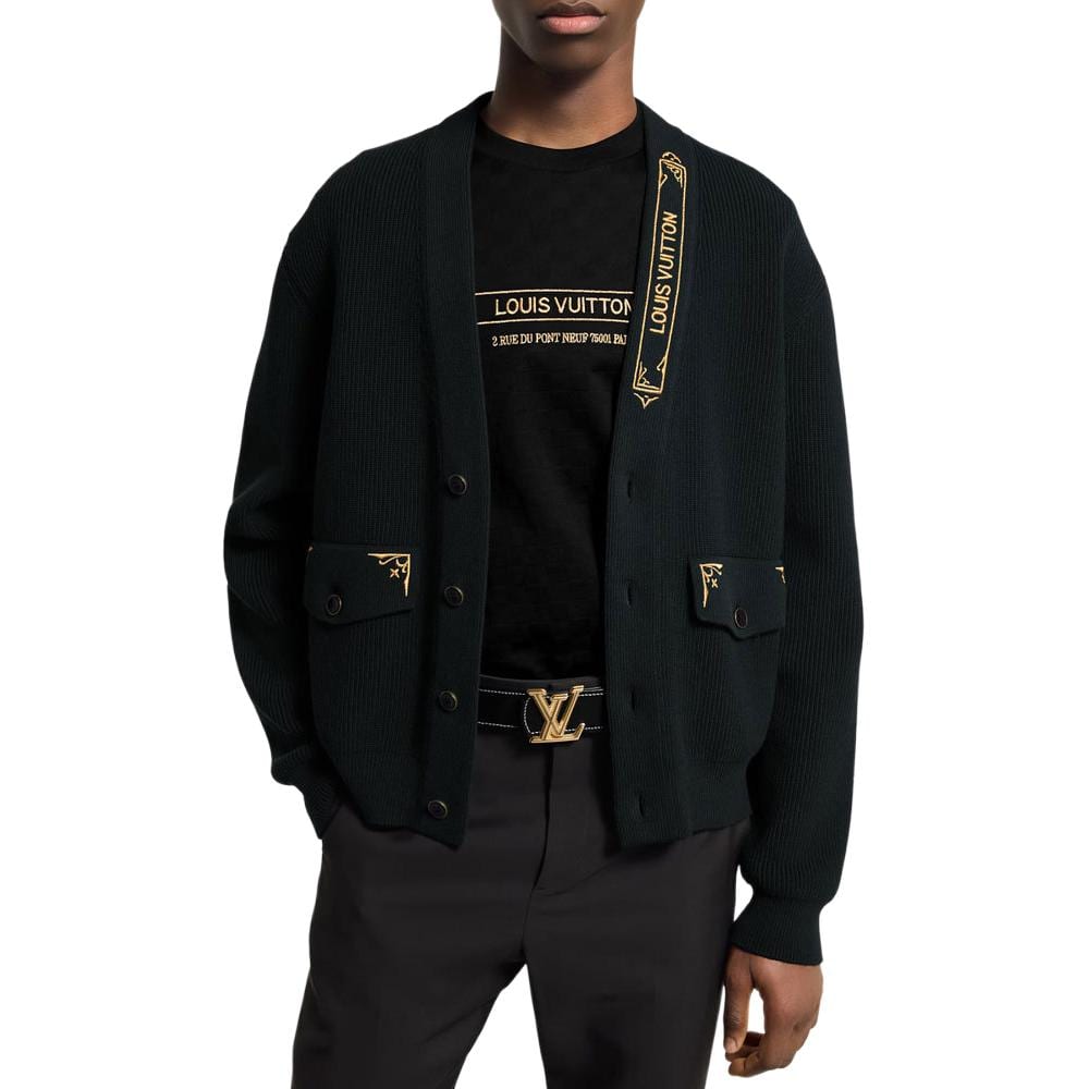 Кардиган с вышитой подписью Louis Vuitton 1AHVN0