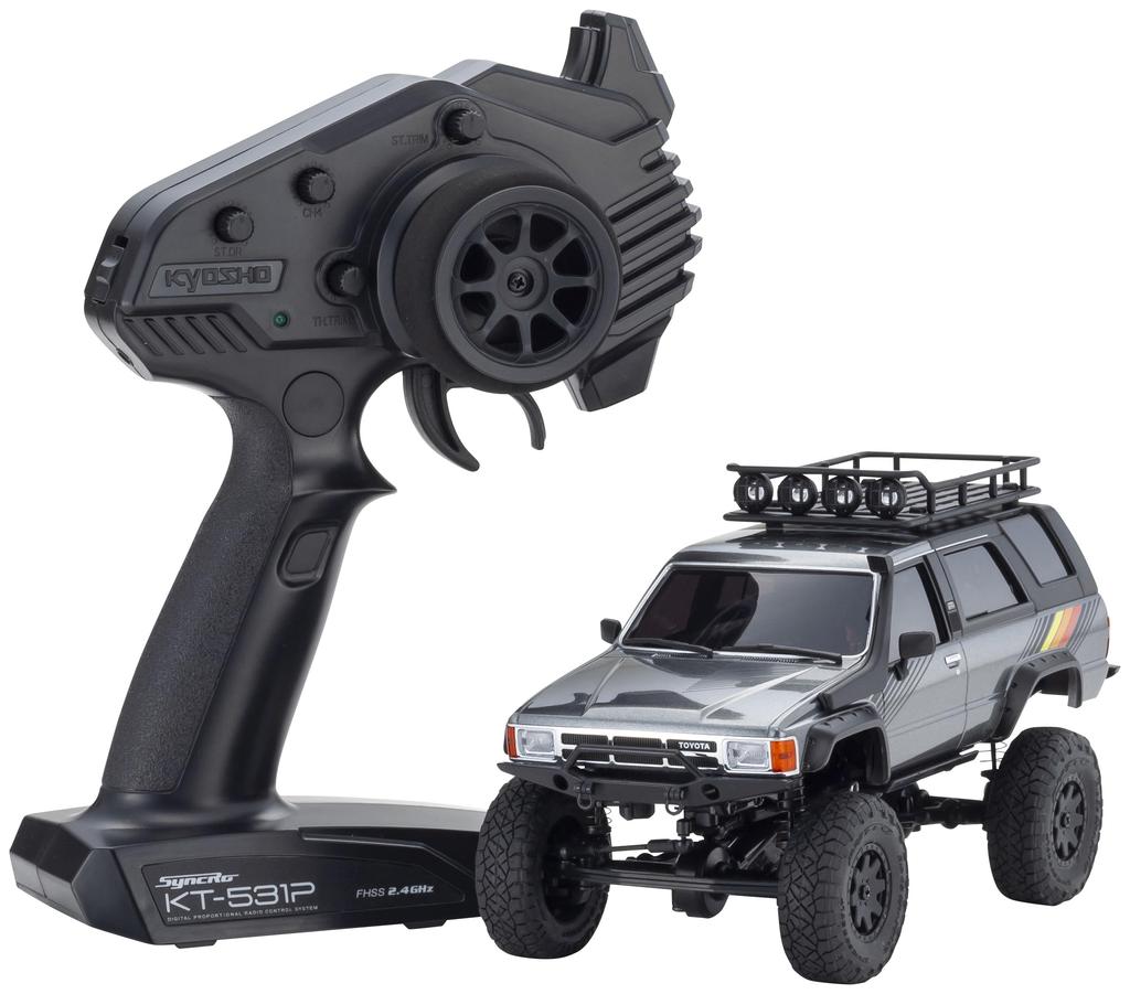 Kyosho 4x4 Readyset Toyota 4Runner with Accessory Dark Gray Electric Radio Controlled 32540GM Mini-Z (Hilux Surf) Parts, Metallic,
