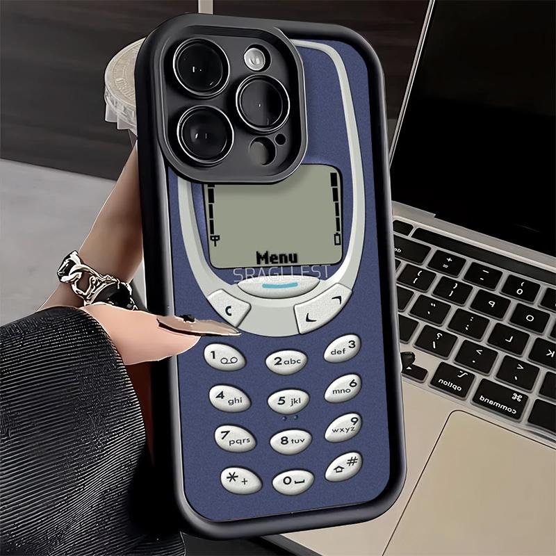 Чехол для телефона iPhone 17 Air 16E 15 16 Pro Max Смешной Ретро Чехол-Телефон 14 Plus 13 12 Mini Мягкий Силиконовый Fundas
