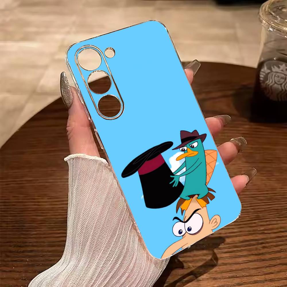 Прозрачный чехол для телефона P-Perry The P-Platypus для Samsung Galaxy A71, A70, A52, A51, A40, A30