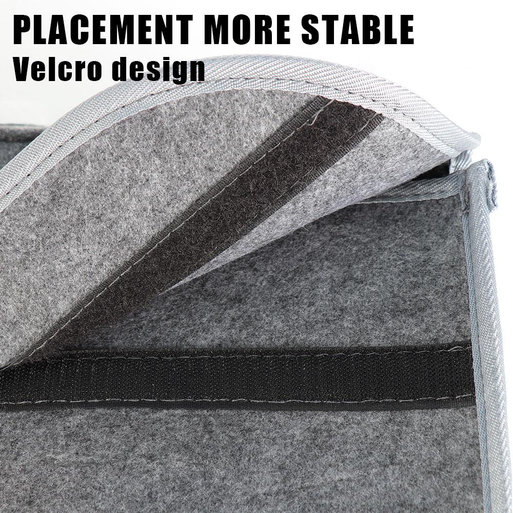 1Pcs Car Soft Felt Storage Bag Organizer Cars Foldable Trunk Car Accessories For Tesla Model 3 Model S Model X Model Y Roadster Bonina Coil