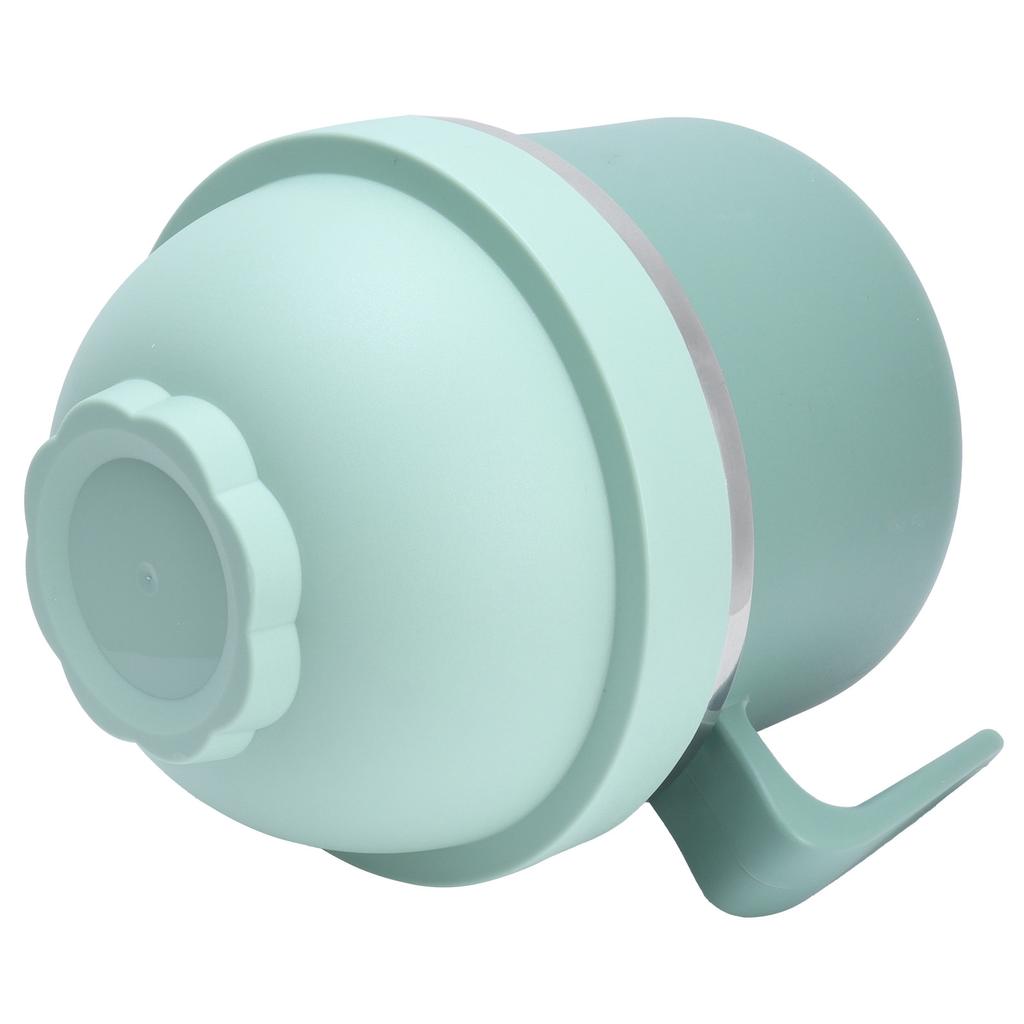 Portable Lunch Box Double Layer Thermal Noodle Bowl with Handle Kitchen Utensils Green