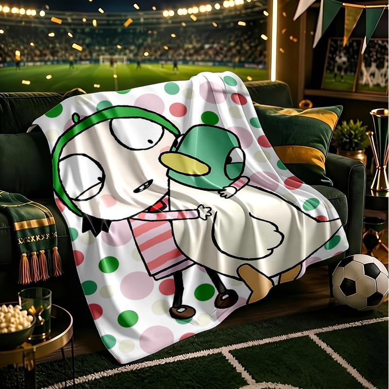 Sarah Adventures With Companions Throws Blanket Flannel Blankets Plush for Couch Bed Gifts for Men Women Travel picnic blanket Christmas fan gifts
