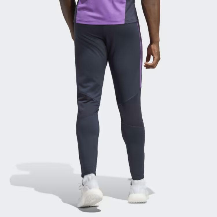 adidas Футбольные штаны Condivo 22 Pro Real Madrid Player Edition Soccer Training Series в полоску, облегающие, со средней посадкой, мужские, темно-синие, HT8793
