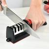3/4 Segment Knife Sharpener Handheld Multifunctional Sharpening Stone For Kitchen Knives, Lawn Mower Parts & Accessories