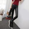 Женские леггинсы с высокой посадкой, облегающие, с эффектом лифтинга бедер, теплые леггинсы на бархатной подкладке, ветрозащитные, водоотталкивающие брюки из искусственной кожи