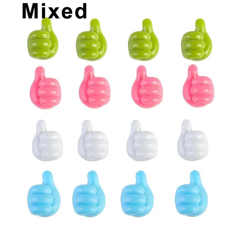 10 шт. силиконовых настенных крючков для большого пальца, самоклеящиеся зажимы для органайзера кабеля, крючок для ключей, многофункциональные настенные вешалки, крючки для хранения