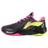 Кроссовки для бадминтона Li Ning Thunder Fabric из синтетической кожи с амортизацией, нескользящие, износостойкие, дышащие, с низким верхом, мужские, черные, AYAR037-2