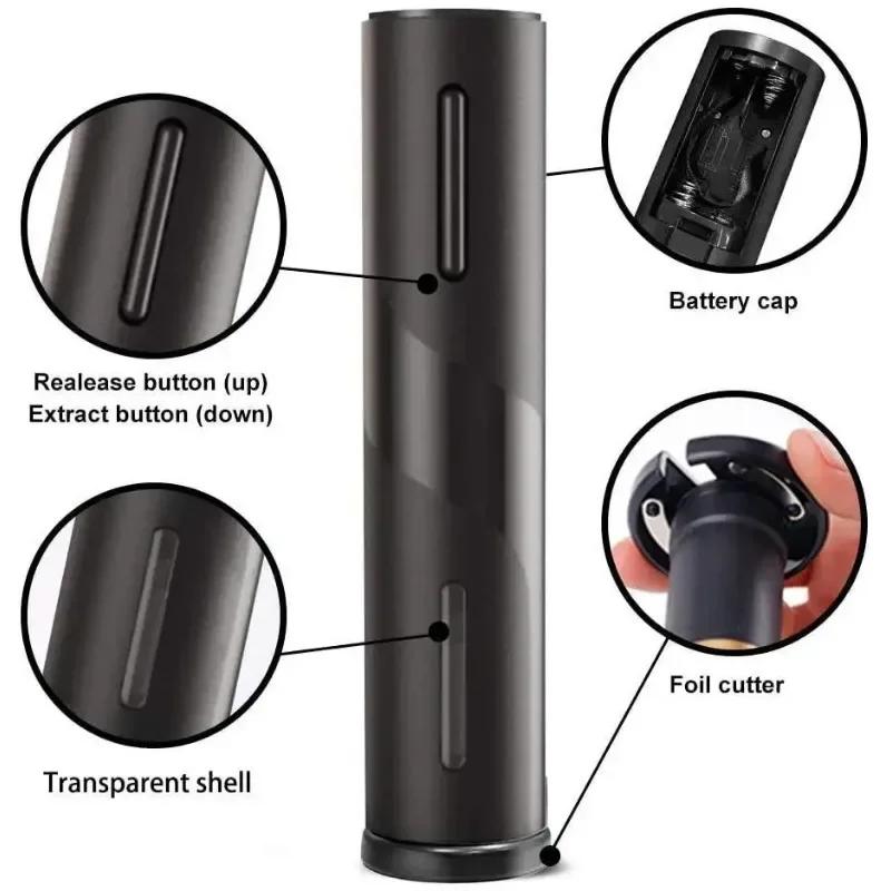 Электрический штопор Автоматические штопоры для красного вина Штопоры для вина с резаком для красного вина Кухонные принадлежности Гаджеты Открывалка для бутылок