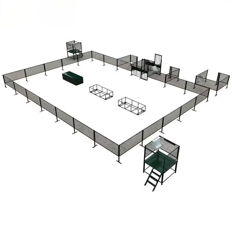 Portable Steel Mesh Simulation Training Ground