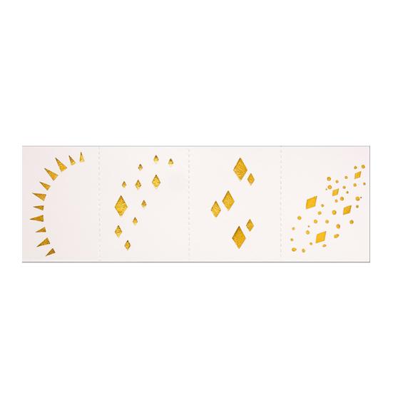 Temporary Tattoos Stickers, The Corner of The Eye Tattoos with Heart Star Pattern, Temporary Body Art Stickers for Adults Kids Party Use